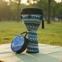 African Djembe Drum Includes Carry Bag Tribal Pattern Hand Drum for Students