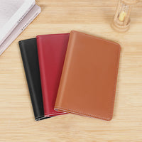 Genuine Leather Passport Holder Travel Wallet with Card Slots for Men and Women