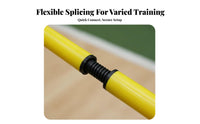 Soccer Training Pole High-Visibility Training Pole Detachable Design Agility Poles for Athletes, Coaches, Outdoor