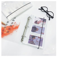 PP Transparent Frosted 3/4-inch Photo Album Ticket Holder for Collectibles