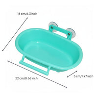 Parrot Bath Bowl Sturdy Bird Enclosure Bath Space Saving