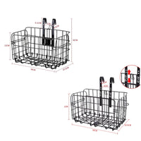 Foldable Bike Basket Easy Installation for Grocery Shopping