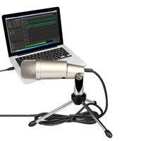 Mini USB Condenser Microphone for Computer Voice Chat, Karaoke, and Gaming - No Sound Card Needed