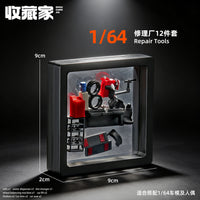 1:64 Scale Alloy Car Model Repair Shop Scene Accessories