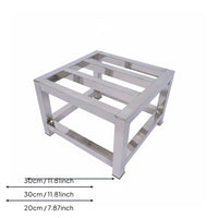 Washing Machine Pedestal Anti-Slip Feet Heavy Duty Stainless Steel Stand Water-Resistant Versatile Support Base for Kitchen, Washroom
