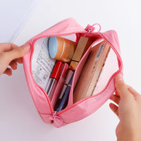 3-Piece Portable Travel Cosmetic Organizer Bag Set with Visible Mesh