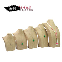 Linen Necklace Display Bust Jewelry Pendant Mannequin Stand