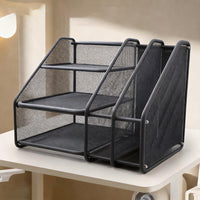 Desktop Metal Bookend Organizer for A4 Files and Documents