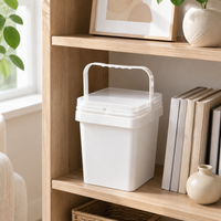 Storage Container, Pet Food, Airtight Container, PP-made, Square Bucket, With Lid, Dried Food, Food Grade