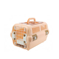 Hard-Shell Pet Carrier Wire Door Travel Gear Secure