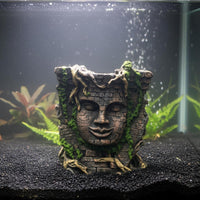 Buddha Head Ornament Decorative Aquarium Cave Ornament Highly Detailed