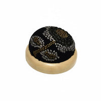 Embroidery Pincushion Sewing Needle Holder Floral Embroidery Wooden Bottom Soft Cushion Suitable for Crafting Needlework Studios
