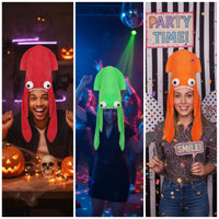 Squid Costume Hat Playful Squid Hat Quirky Costume Headpiece for Halloween