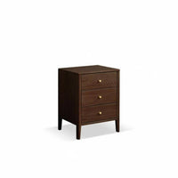 Two-Drawer End Table Modern Design Nightstand Nordic aesthetic for Renters, Students