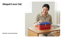 Lidded container with viewing panel Space-Saving Household Storage polished Edges for Bedroom