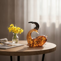 Antelope Figurine Glossy Antelope Statue with Base Tabletop Decor for Art Collectors, Living Room, Entryway