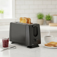 Compact Two-Slice Toaster Automatic Lift up Bread Toaster Lightweight Appliance Space-Saving for Singles, Students, Small Kitchens, Dorm Rooms, Apartments