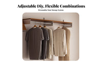 Adjustable Rail Bracket Shelving utilitarian design Wall Shelf Multi-Tier Display