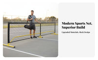 Professional Standard Pickleball Net Sturdy Metal Frame Portable Pickleball Net Set Easy Assembly Sports Equipment Includes Carrying Bag for Beginners, Families, Outdoor, Indoor, Backyard, Gymnasium