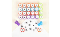24 Pieces Fun Plastic Stamp with Bug Motif Novelty Bug Stamp Mini Compact for Children, Crafters, Teachers, Craft Projects, Classroom, Pranks