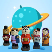 Zakka Japanese Style Resin Figurine Ornaments for Car & Home Decor