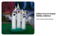 Outdoor Halloween Inflatable | Inflatable specter, Illuminated Night Display, inflatable specter, for Lawn