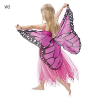 Kids' Butterfly Fairy Angel Wings Cape for Halloween, Christmas, and Stage Performances