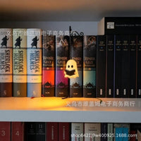 Ghost Bookshelf Lantern Halloween Decorative Night Light