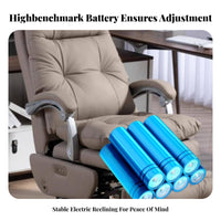 Reclining Highspine-Supporting Chair with Footrest Height Adjustable Highspine-Supporting Recliner with Footrest 360° Rotate