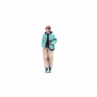 3D Printed 1/64 Scale Photographer Figure Realistic Intricacy Model Scene Person Hand Painted Miniature Scene Accessory Resin Material for Hobbyists, Dioramas