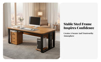 L-Shaped managerial Desk Modern Design Office Furniture Minimalist aesthetic Easy Assembly for Managers, managerials