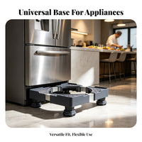 Refrigerator Base Adjustable Laundry Appliance Stand Stable Laundry Appliance Base Stand Grid-Textured