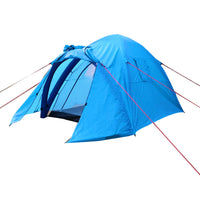Inflatable 1-Bedroom 1-Living Room Camping Tent, Portable, Easy Setup, Double Layer Outdoor Shelter