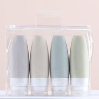 Silicone Travel Bottle Set for Toiletries and Cosmetics