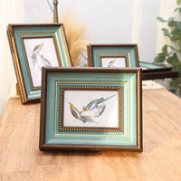 American Retro European Style Photo Frame for Tabletop or Wall Mounting, Customizable Sizes
