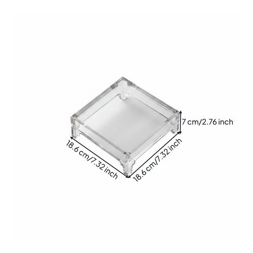 Acrylic Beverage Tray Multipurpose Transparent Teapot Stand Handmade