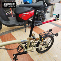 自行车拖车夹头单车拖车连接件拖斗连接器配件后挂式买菜车改装件