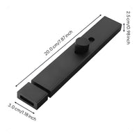 Portable Door Lock, Slide Bolt Latch, No Drill Security Lock, Suitable for Bedroom and Wooden Doors, Easy to Install, Zinc Alloy