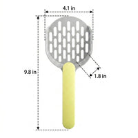 Litter Scooper and Sand Sifter 2-Pack, Rectangular Sifter Sieve with Fine Holes for Sieve Cleaning, Scooper Cat Waste from Litter Tray Box Trays