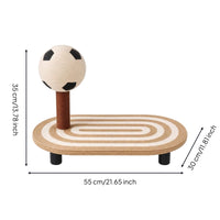 Cat Scratching Board Athletic Feline Scratcher with Ball Vertical Cat Furniture for Cats, Kittens, Living Room, Bedroom