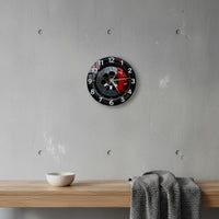 Brake Disc Timepiece Printed Design Home Decor Silver Hands