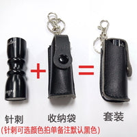 Billiard Pool Cue Tip Repair Tool Kit with Needle Piercer and Storage Bag for 9-Ball Snooker