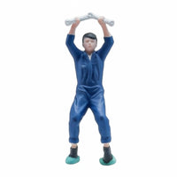 Painted Automotive Technician Figurine 1:64 Scale Diorama Figure Realistic for Model Scenes