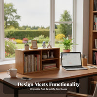 desktop Cubby Organizer Space-Saving Small shelf unit Sturdy Construction