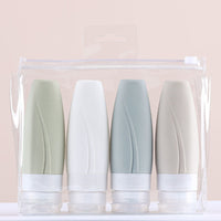 Silicone Travel Bottle Set for Toiletries and Cosmetics
