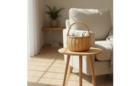 Basket with Handle Lightweight Woven Basket Portable for Picnic