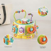 Activity Cube with Learning Activities Educational Activity Toy with Handle Busy Toy with Handle Child-Led for Toddlers, Travel