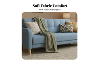 Nordic Design 3-Seater Fabric Sofa Modern Minimalist Design 3-Seater Settee Economical Living Room Furniture Space-Saving for Apartment Dwellers, Small Families, Homeowners, Home