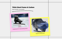 Black adult speed skates for training