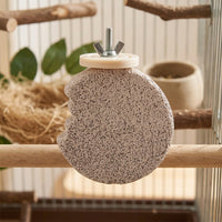 Parrot Nail Iron stand, Bird Perch with Rough Surface, Grinding Claw Toy and Bird Nail File for Budgie and Cockatiel Cage Accessory
